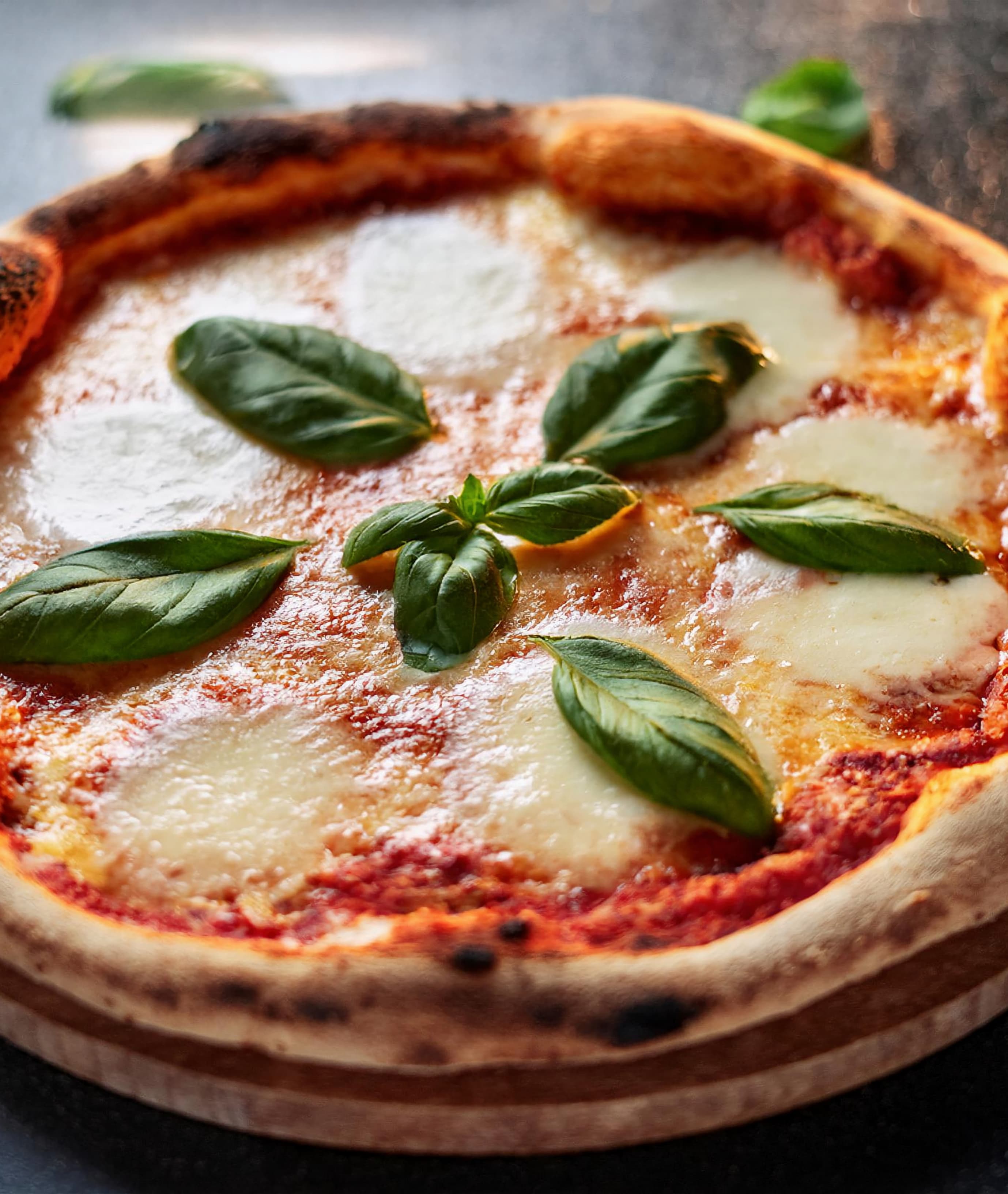 Classic Margherita pizza